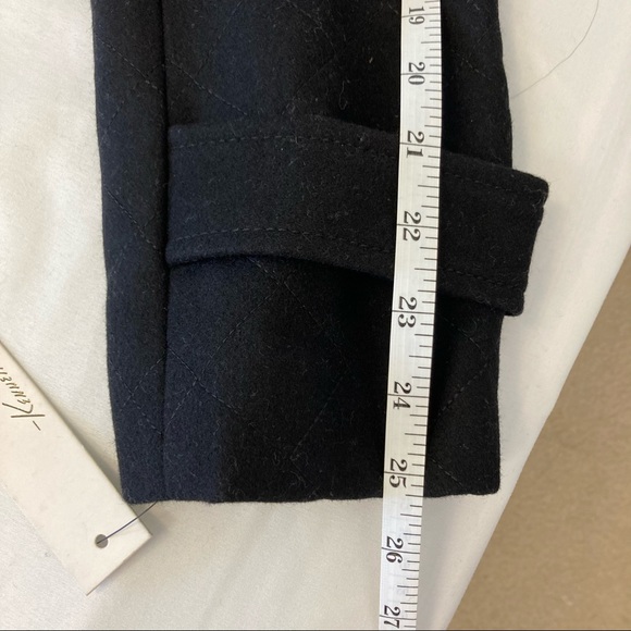 Kenneth Cole New York Wool Black Coat - Picture 9 of 11